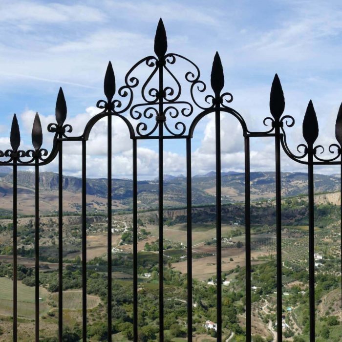 Barrière garde-corps Portail en fer forgé